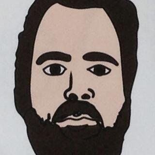 Cartoon portrait of Nick Peets