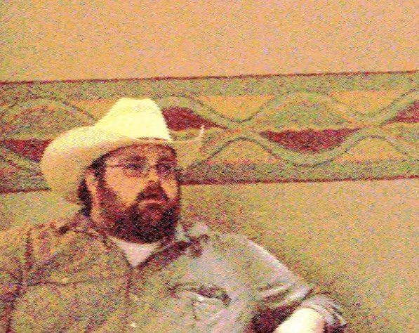 Vintage cowboy hat portrait